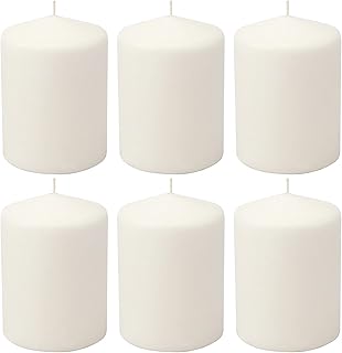 Stonebriar 35 Hour Long Burning Unscented Pillar Candles, 3x4, White