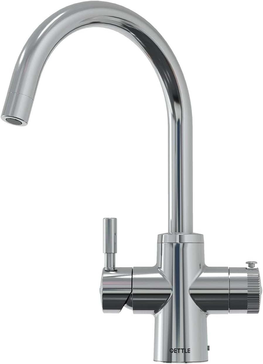 QETTLE 4-in-1 Instant Boiling Water Tap | True Boiling, Filtered Cold, Mains Hot & Cold (7 Litre Boiler)