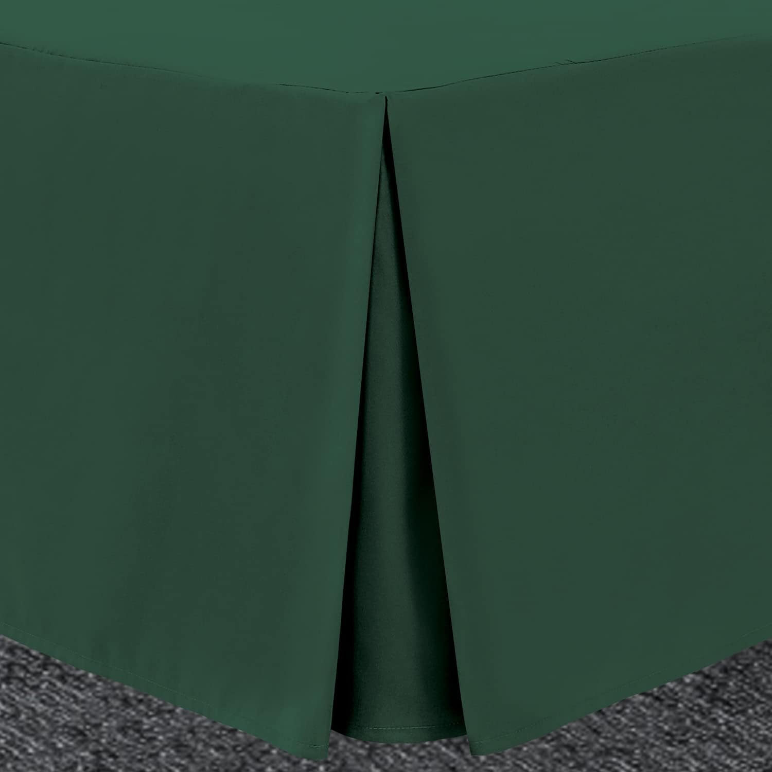 Bronwen Mathew Box Pleated Base Valance Sheets Double Bed Skirt Valance Sheet Bottle Green, Microfibre Soft Brushed Easy Care Non Iron (Double, Bottle Green)
