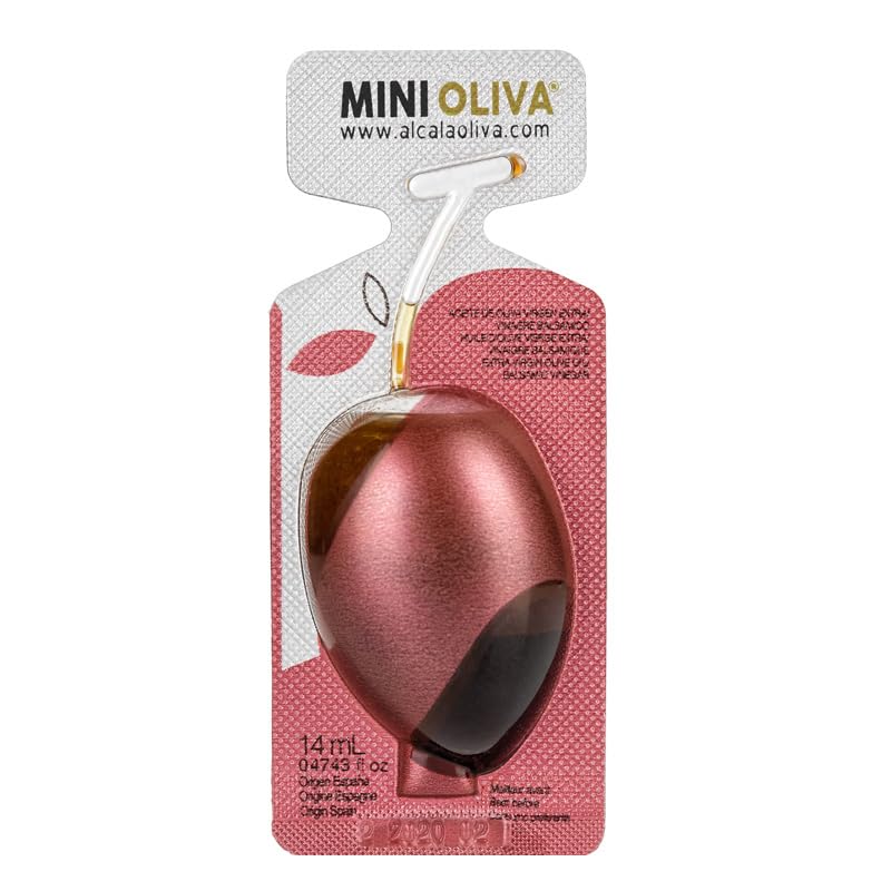 Mini Oliva - Balsamic Vinaigrette with EVOO Single Serve - 3 Pouches of 7 Pods (21 Total, 0.47 fl oz Each)