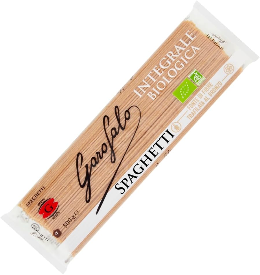 Garofalo Wholewheat Organic Spaghetti Italian Pasta, 500g (Pack of 1)