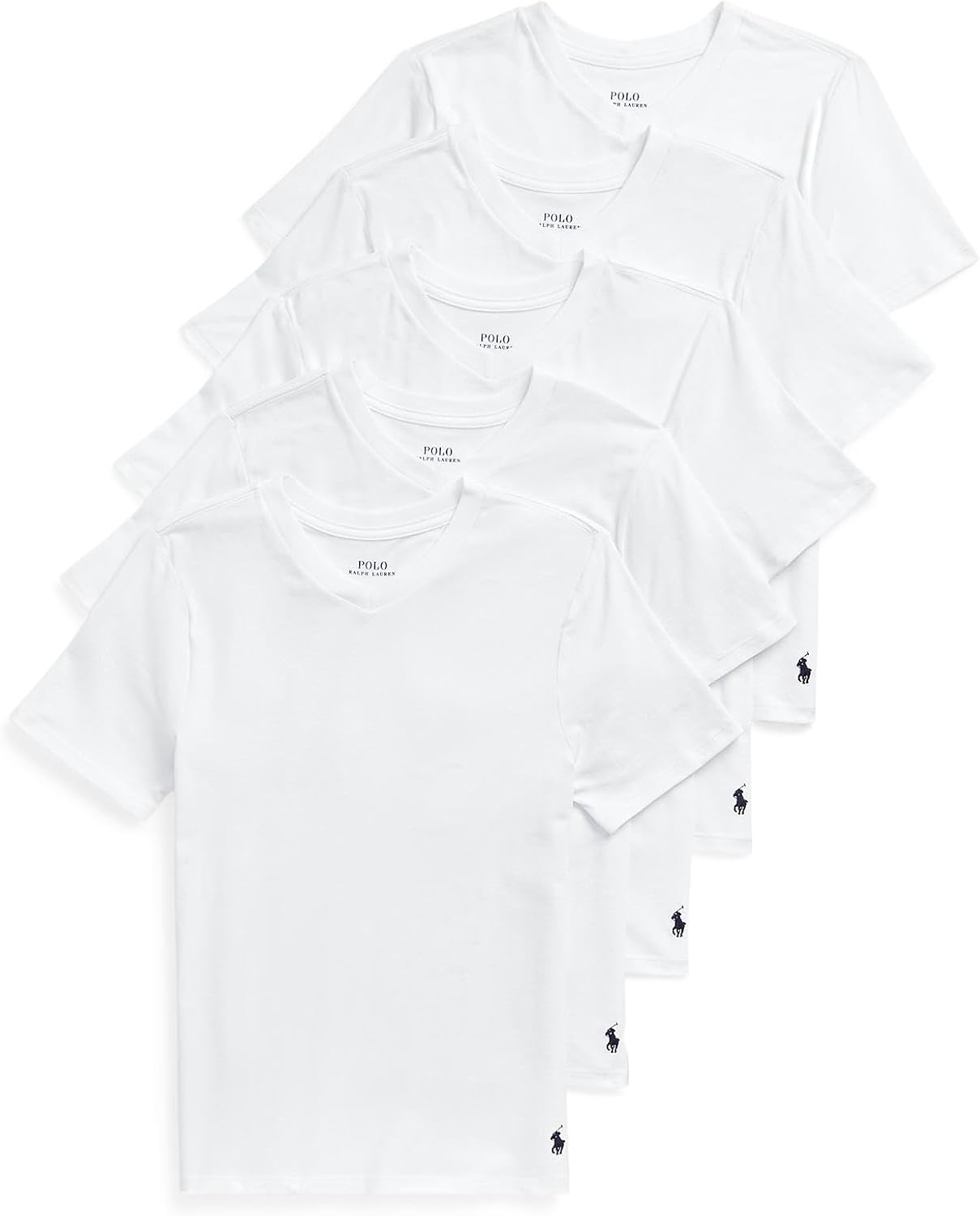 POLO RALPH LAUREN Boys' Multi-Pack Short Sleeve Undershirt