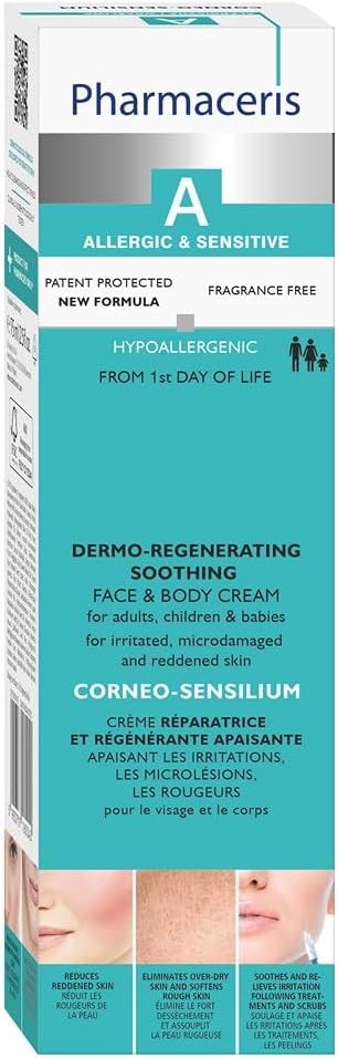 Pharmaceris A Corneo-Sensilium, Repair Cream, Soothing Cream for Allergic and Sensitive Skin, Reduces Redness, Soothes Irritations - 75 ml