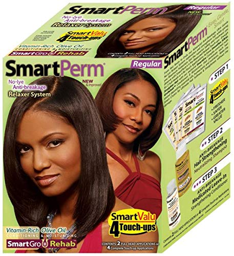Smart Perm No-Lye Kit 4 Touch Up (Pack of 2) - Neutral Scent - Regular - All Hair Types