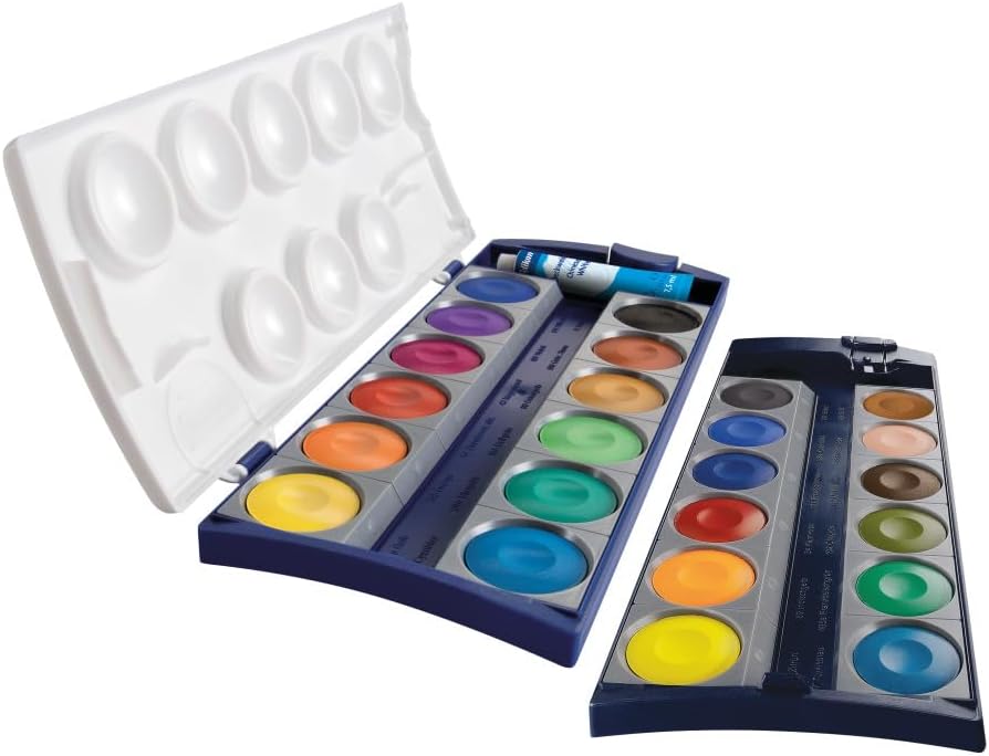 Pelikan Paint Box K24® Including Opaque White, 24 Colours, Pack of 1