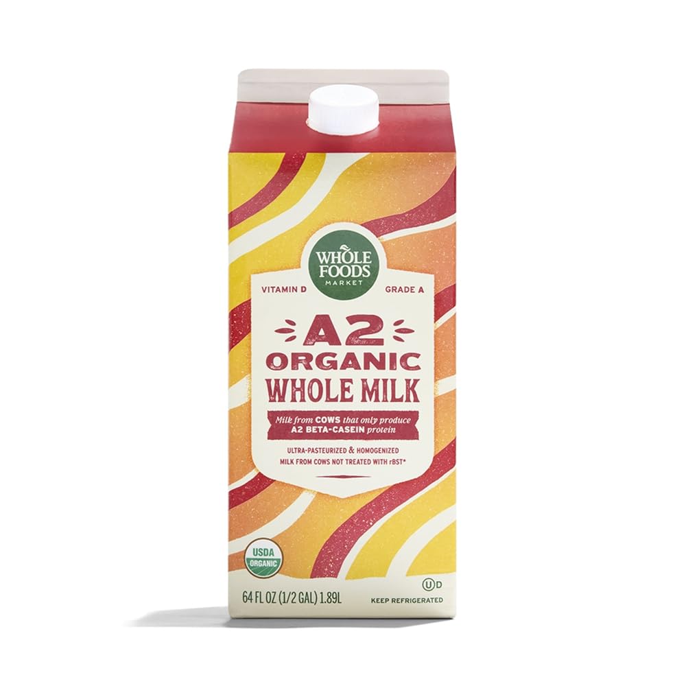 Whole Foods Market Organic A2 Whole Milk, 64 FZ