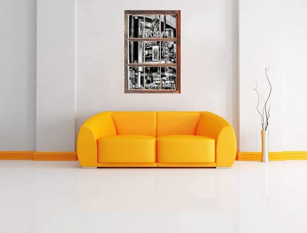 KAIASH 3D Wall Sticker Monocrome Hershey s in York Window in 3D look Wall or door sticker Wall sticker Wall sticker Wall decoration