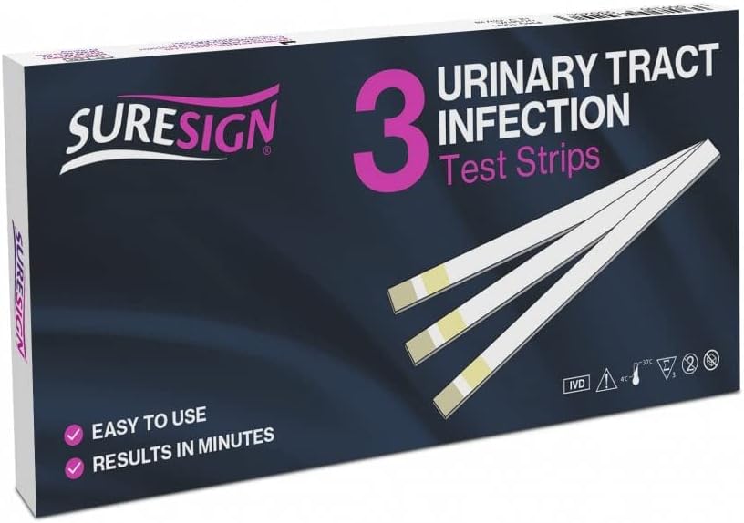 Suresign UTI Urinary Tract Infection Test Strips - 3 Individual Tests