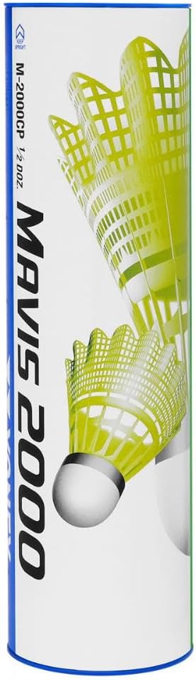 Mavis 2000 Nylon Tournament Shuttle-Yellow (1/2 Dozen)