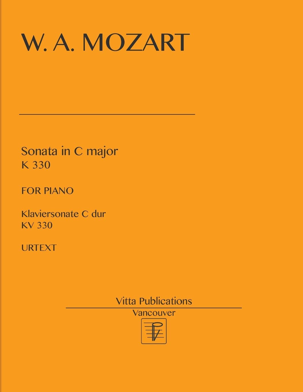 W. A. Mozart. Sonata in C major KV 330