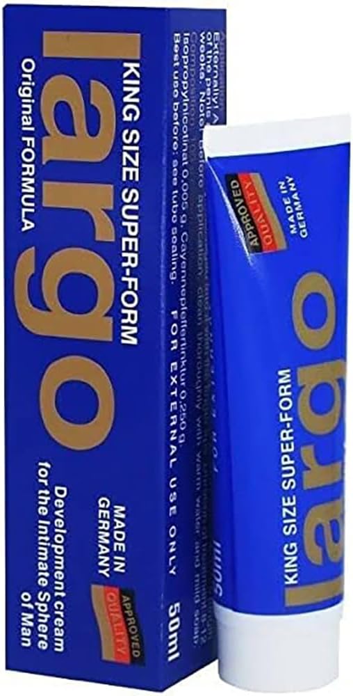 Largo King Size Super Form Enlargement Cream - Extra Power Massage Gel-Oil for Huge Thickness, Strength and Prolonged Performance
