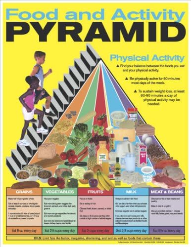 Algra Corporation Food Pyramid 17" X 22" Laminated Poster