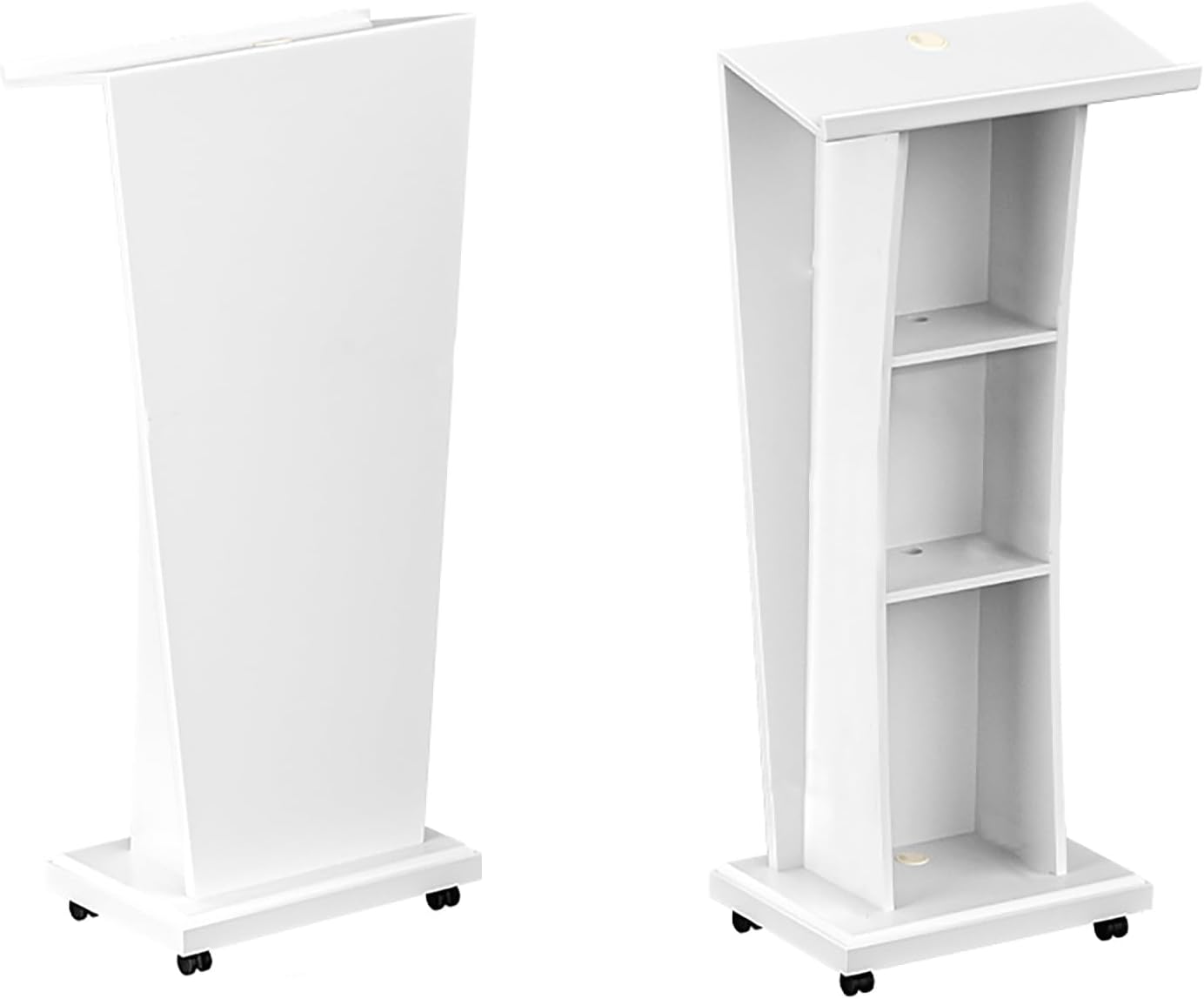 Portable Solid Wood Church Pulpit Podium Stand - Heavy Duty Lectern for Reception Debates & Conferences - Ideal Hostess Stand for Churches & Events