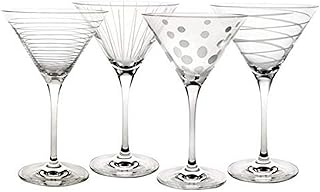 Mikasa Cheers Martini Glass, 10-Ounce, Set of 4