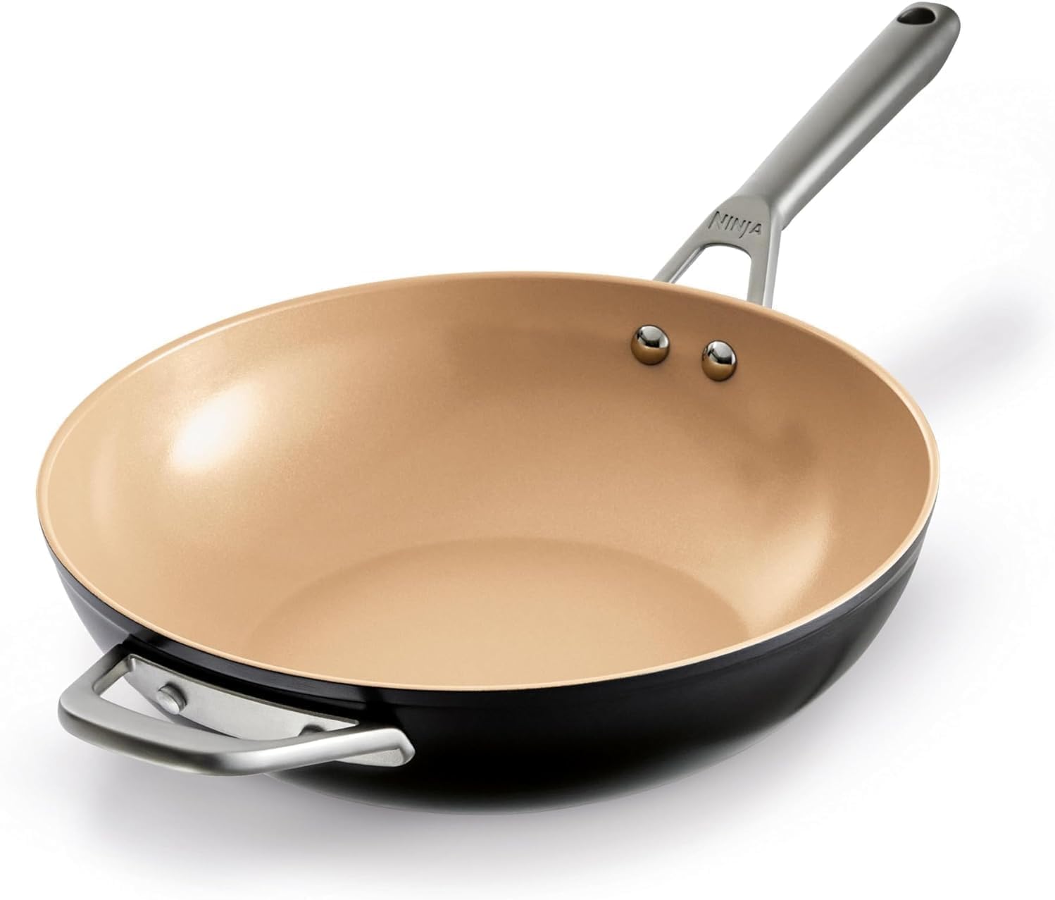 Ninja Extended Life 28cm Ceramic Wok, Terracotta & Grey CW90928EUI