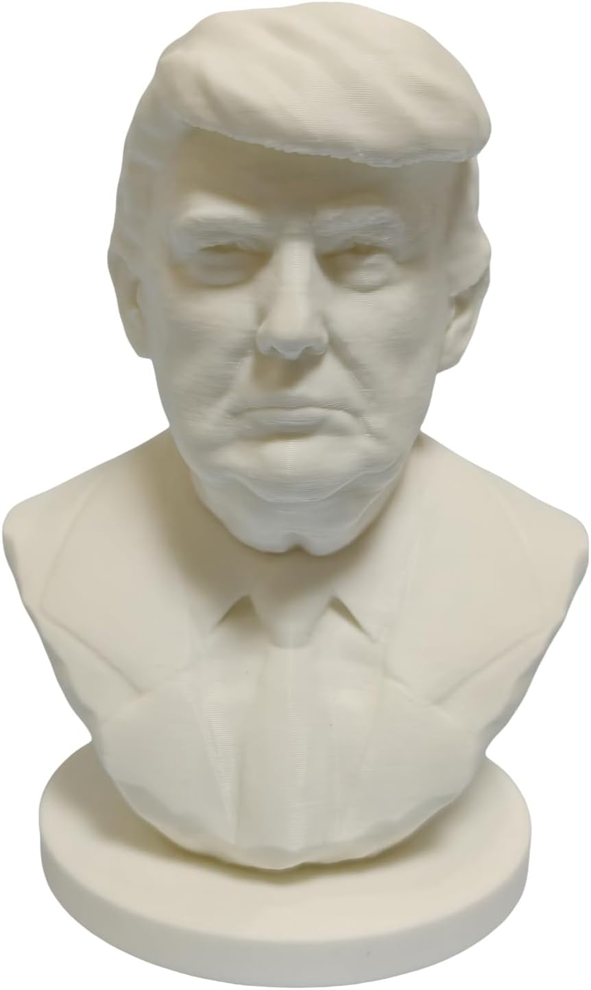Womeet Trump Statue Donald Trump Bust Trump Sculpture, 1/8 President Donald Trump 3D Printing Model Trump Figurines, Desk Decoration Political Gift 10CM, Make America Great