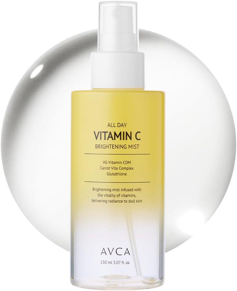 AVCA Vitamin C Face Mist – Hydrating & Brightening Spray for Glowing Skin (5.07oz)