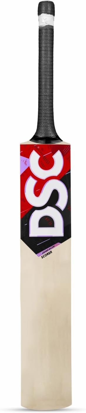 DSC Scorer Kashmir Willow Cricket Bat | For Men & Boys | Material: Wood | Maximum Shock Absorption | Dominating Stroke, Beige