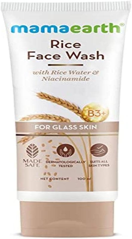Mamaearth Rice Face Wash With Rice Water & Niacinamide For Glass Skin - 100 Ml