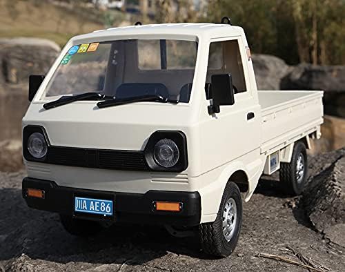 ARRIS WPL D12 1/10 RWD 2.4G Off Road RC Car Drift Climbing Truck Crawler with Brushed 260 Motor 1:10 Simulation RC Vehicles (White)