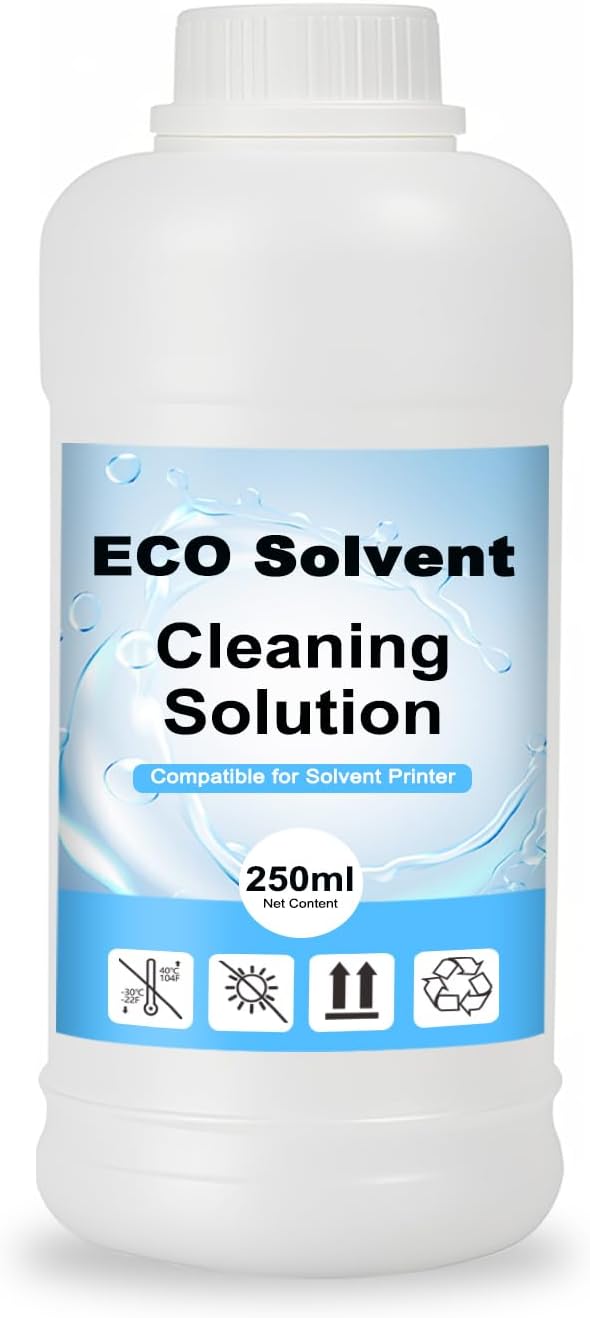 Eco Solvent Ink Cleaning Solution Printhead Cleaner Cleaning Liquid 250ml