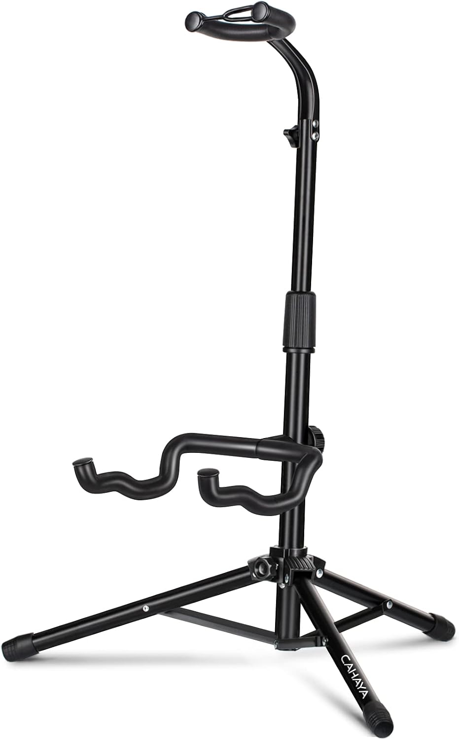 CAHAYA Guitar Stand Floor Folding Universal Adjustable Guitar Tripod Holder