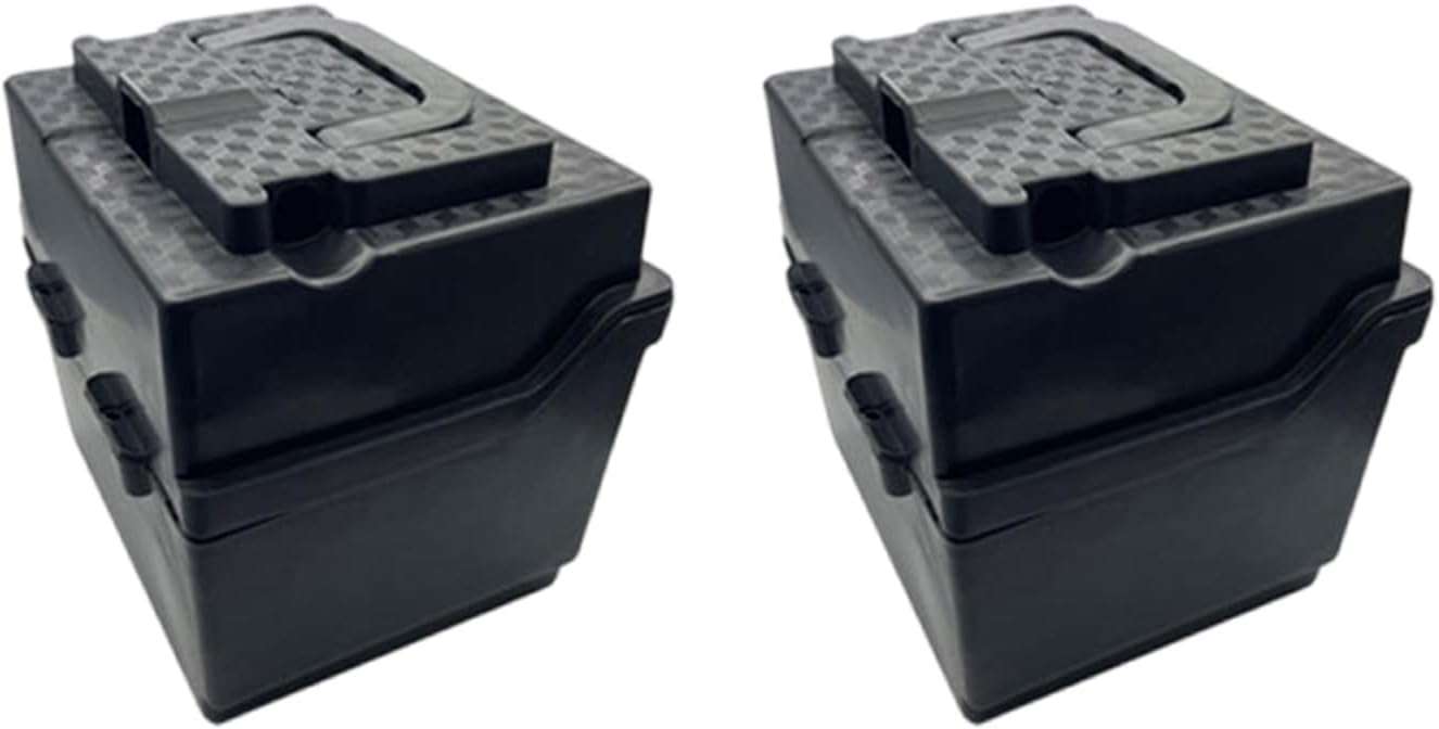 ZYHARUKO Multipurpose Battery Case With Double Chamber Designs Heavy Duty Motorcycle Box Holder For Motorcycle Scooter Double Holder Case For Road Vehicles