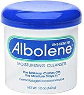 Albolene Moisturizing Cleanser, White, 12 Ounce (Pack of 12)