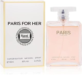Hybrid & Company Paris for Her Fragrance for Natural Spray Sweet Scent Women Eau De Parfum 3.4 Fl Oz