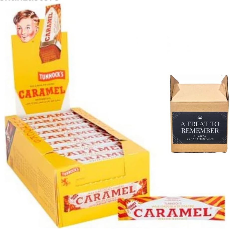 Tunnock's Real Milk Chocolate Caramel Wafer Giant Bar Bigger Bite Box of 36 x 37G | By Shanza Departmentels