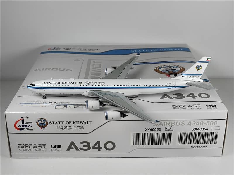 ACE HOBBY JC Wings Kuwait Government for Airbus A340-500 9K-GBA 1:400 Aircraft Pre-Built Model