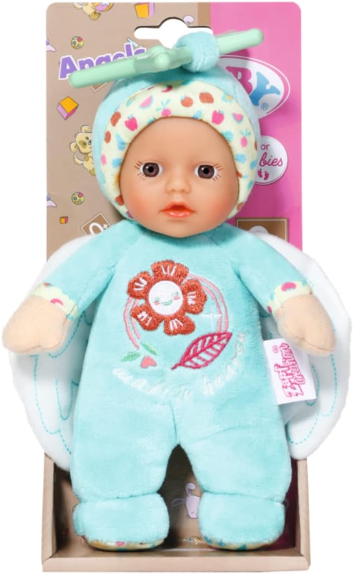 BABY born Angel for Babies 832295 - One Doll From Two Assorted Styles - 30cm Soft Body Doll - Fully Hand Washable - Suitable for Newborn Babies