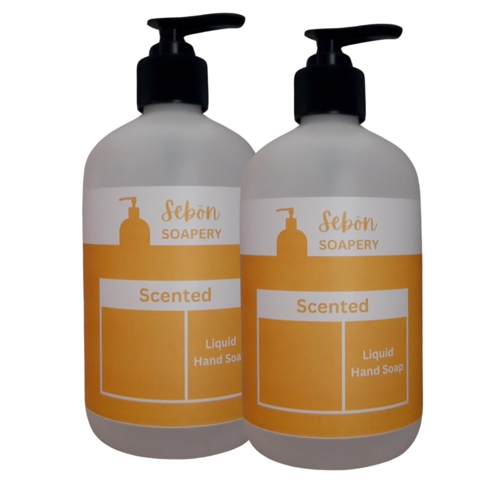 Sebon Soapery Frankincense & Golden Myrrh Scented Liquid Hand Soap, 12 Oz (2 Pack)