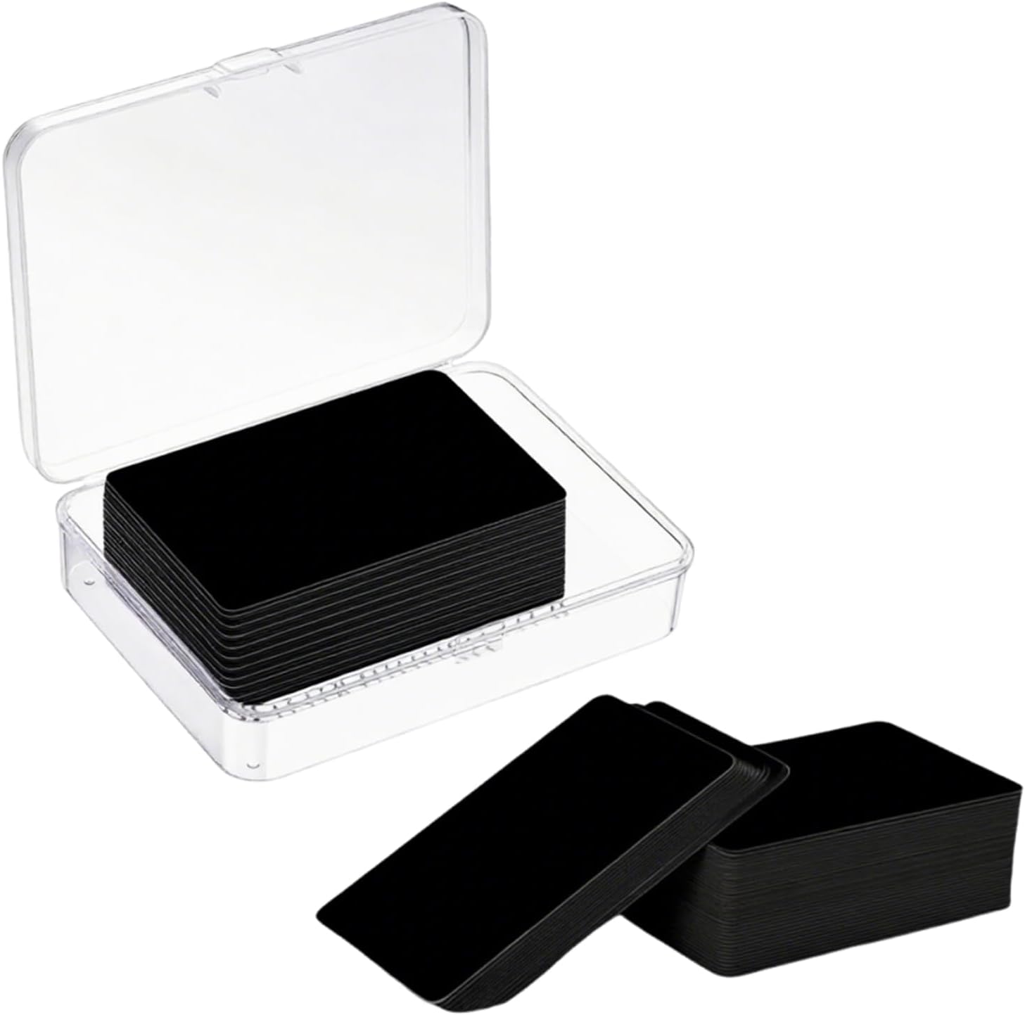 Origin-Joy 10 PCS NFC Cards, NTAG215 Blank Waterproof 85.5 x 54mm NFT Chips, Programmable & Rewritable, Compatible with Amiibo, TagMo, iOS & Android Devices (Black)