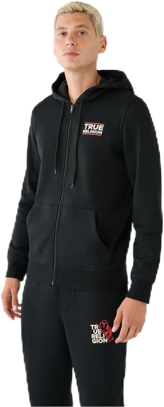 True Religion Mens Buddha Zip Up Hoodie