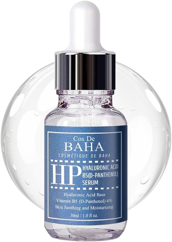 Cos De BAHA Vitamin B5 4% + Hyaluronic Acid Serum 30ml - Hydrating Face + Anti Wrinkle, D-Panthenol