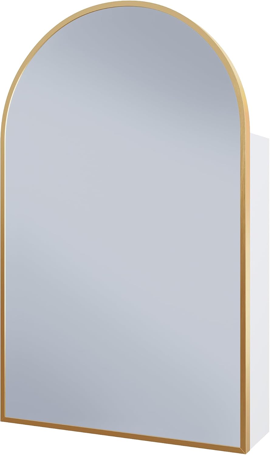 Swiss Madison Porte 20 x 30 Arched Recessed/Wall Mount Medicine Cabinet with Mirror in Gold