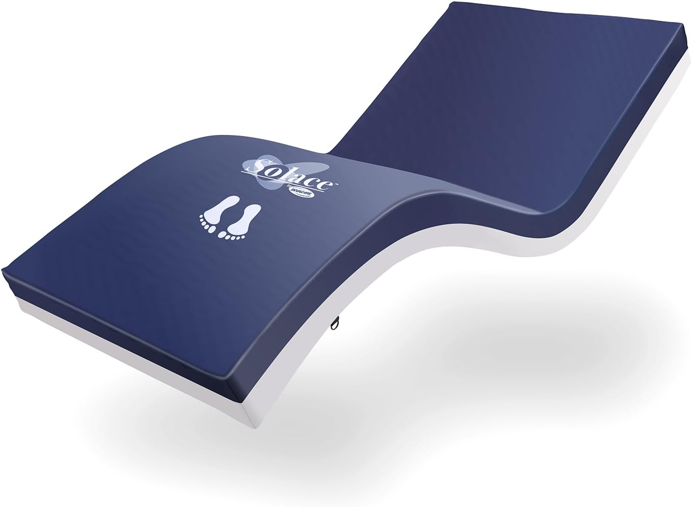 Invacare Solace Hospital Bed Mattress, Deep Fortress-Cut Zoned Pressure Relief & Redistribution, Dual-Layer Therapeutic Foam, 3-Zone Targeted Support, 2-Way Stretch Waterproof Cover & Welded Zipper