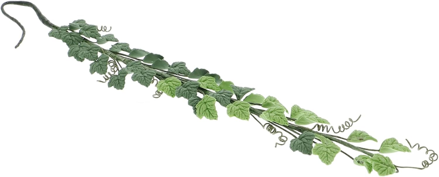 FELTECHELECTR Dollhouse Swing Fake Flowers 1:12 Scale Miniature Rose Vine Plant for Garden Swing Decoration