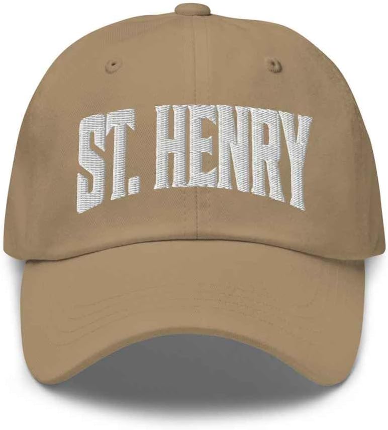 St. Henry Baseball Cap St. Henry Dad Hat Ohio OH Hat Embroidered Souvenir