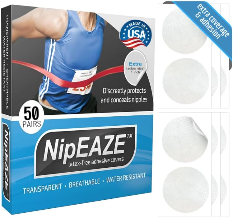NipEaze The Original Sports Nipple Cover for Men & Women