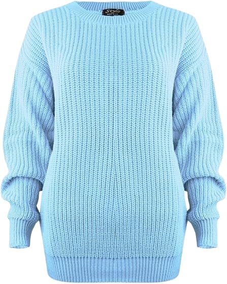 Pretty Attitude Oversized New Ladies Womens Chunky Baggy Jumper Knitted Sweater Thick Top