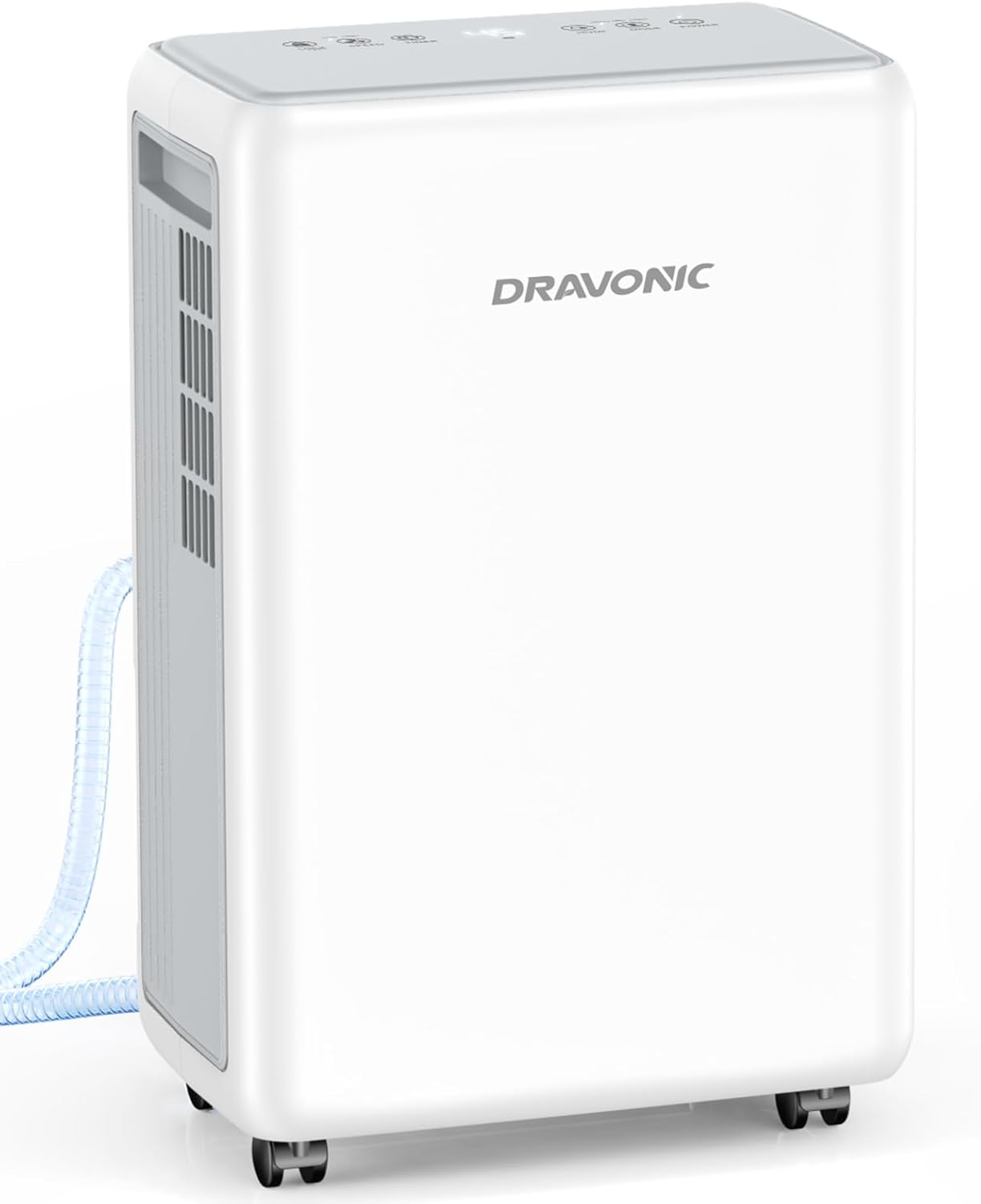 2000 Sq. Ft Dehumidifier for Basement, 30 Pint Dehumidifiers for Home, Bedroom and Bathroom, 3 Modes Dehumidifier with Drain Hose, Smart Humidity Control, 24H Timer, Child Lock (White)