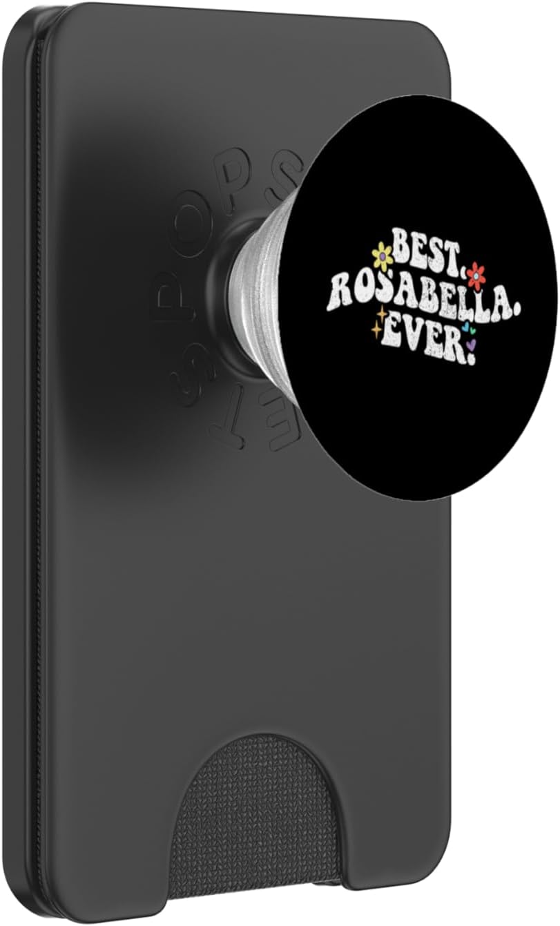 Retro Groovy Best ROSABELLA Ever First Name Mother's Day PopSockets PopWallet for MagSafe