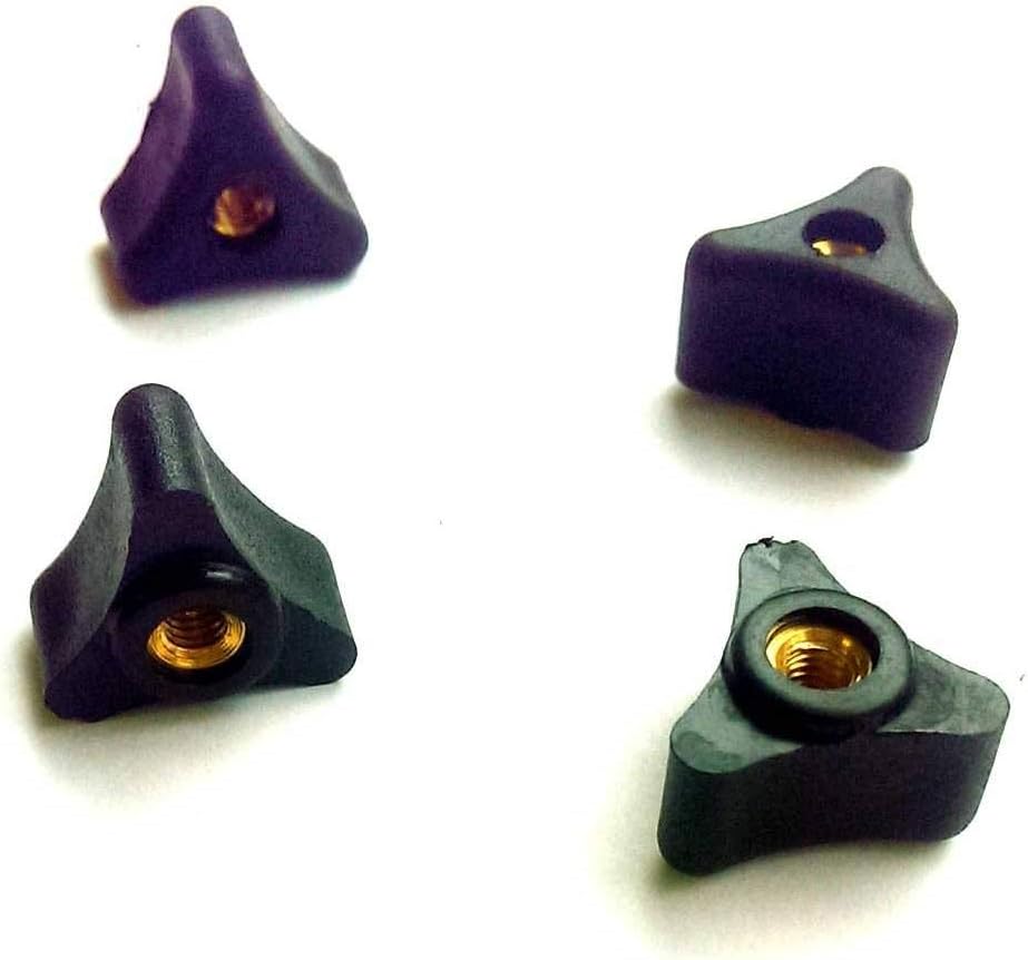Gunn & Moore GM Cricket | Helmet Nuts | Spares | Set of Four | Suitable for GM Purist Geo Helmets, Black