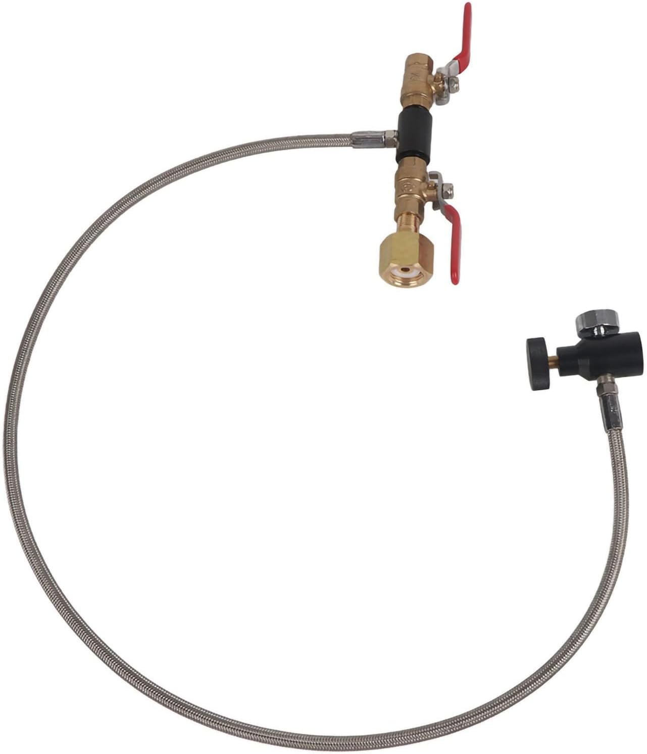 CGA-320 CO2 Cylinder Refill Adapter Bottle Connector CO2 Soda Maker Accessories with Hose for Filling Soda (36Inch)