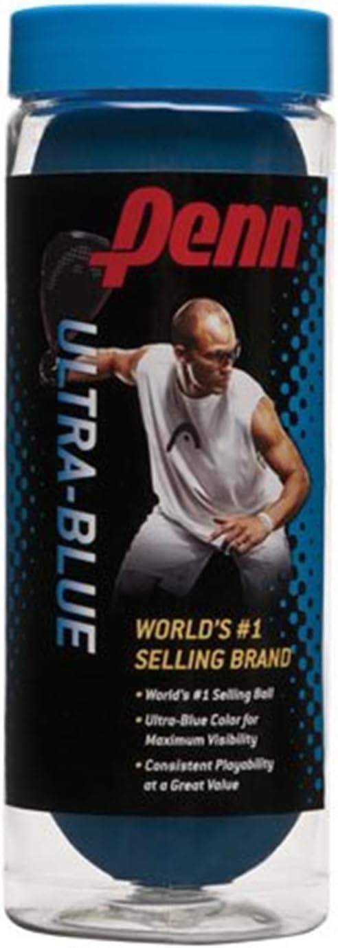 Penn Ultra Blue Racquet Squash Balls (3 Ball Can)
