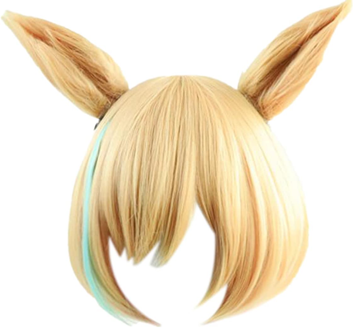 ZACKZIK Xuchang Cosplay wig for Uma Musume Pretty Derby little cocon wint ear