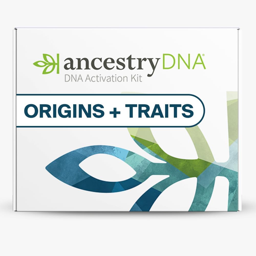AncestryDNA + Traits: Genetic Ethnicity + Traits Test, AncestryDNA Testing Kit with 35+ Traits, DNA Ancestry Test Kit, Genetic Testing Kit