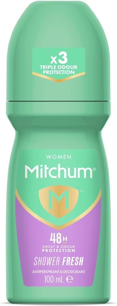 Mitchum Women 48HR Protection Roll-On Deodorant & Anti-Perspirant, Shower Fresh, 100 ml